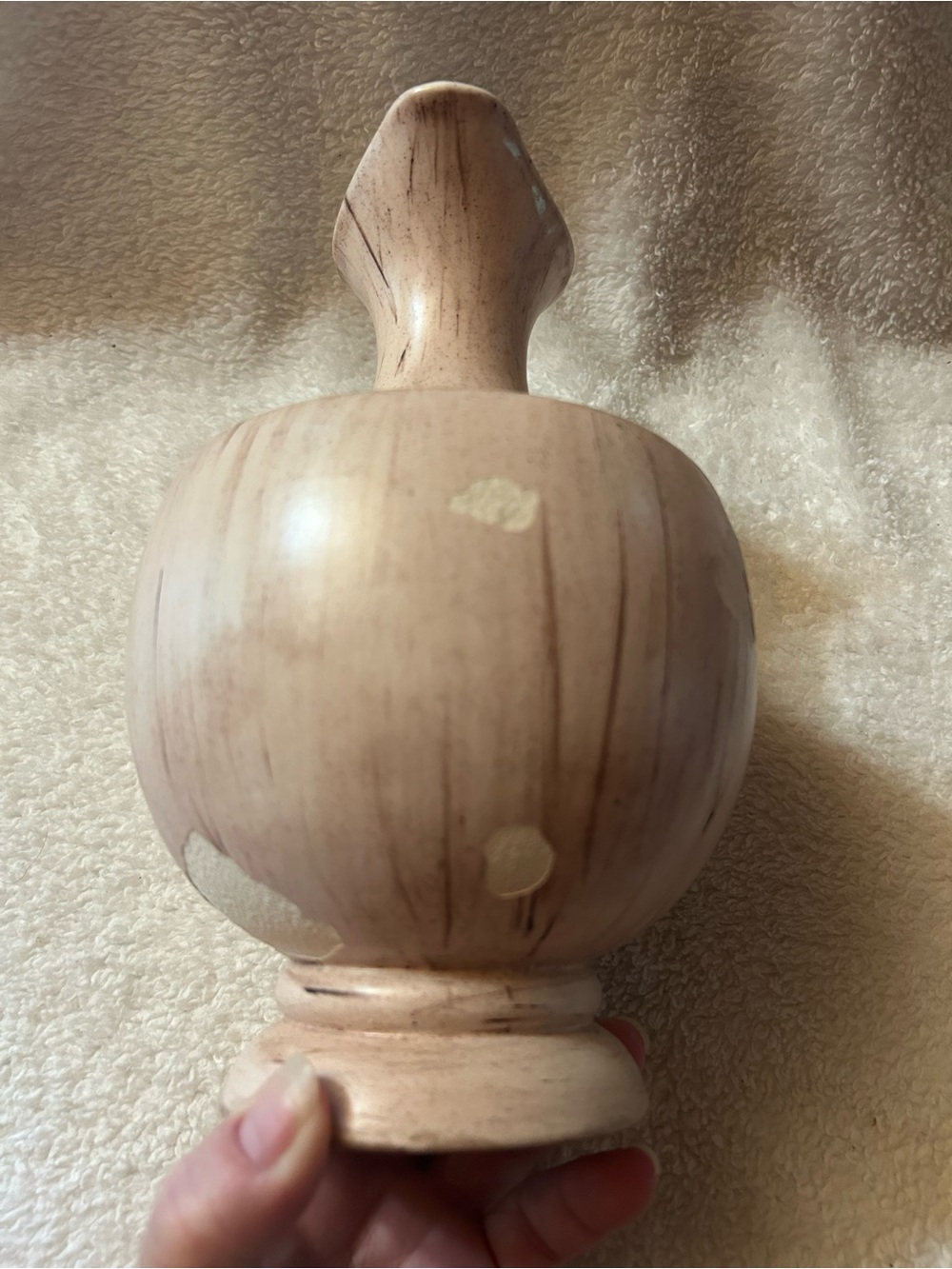 Vintage Cream Ceramic Pitcher - Picture 4 of 13